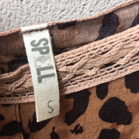 Super Rare Spell Saphari Maxi Sundress in Leopard size S - Picture 8 of 14